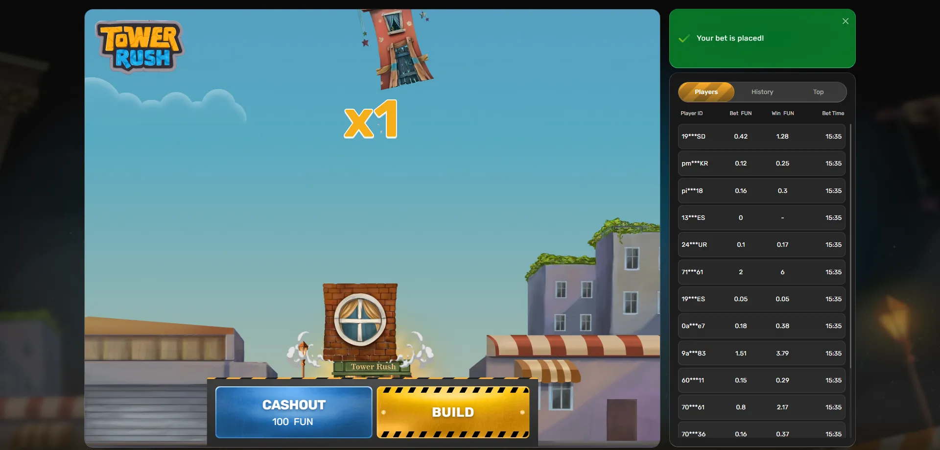 Tower Rush mobile app for Android and iOS — play on the go